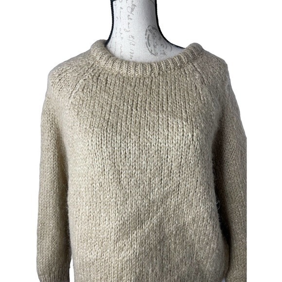 Zara Knit Brown Sweater Blended Fabric Size Small - Picture 2 of 6
